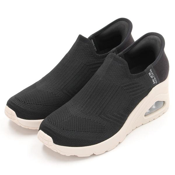 SKECHERS スリップインズ UNO WEDGE 黒 25cm SKECHERS（スケッチャーズ） SKECHERS/スケッチャーズ/UNO WEDGE/ウノ