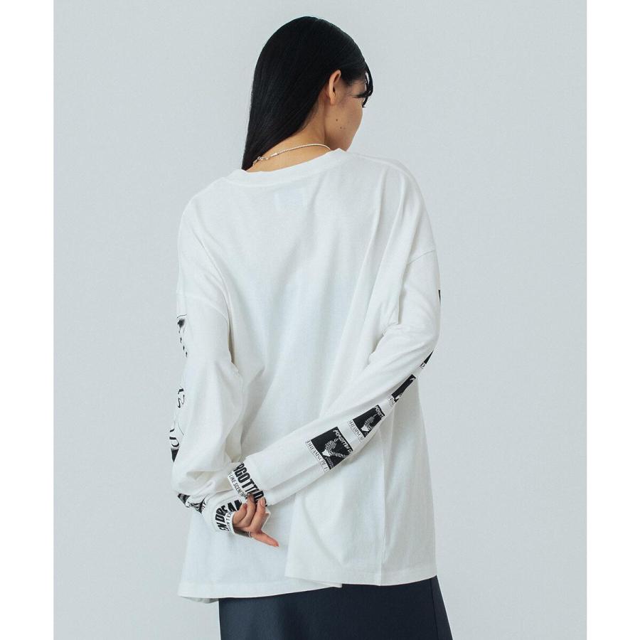 ROSE BUD（ローズバッド） OKIRAKU×ROSEBUD/GRAPHIC LONG SLEEVE TEE