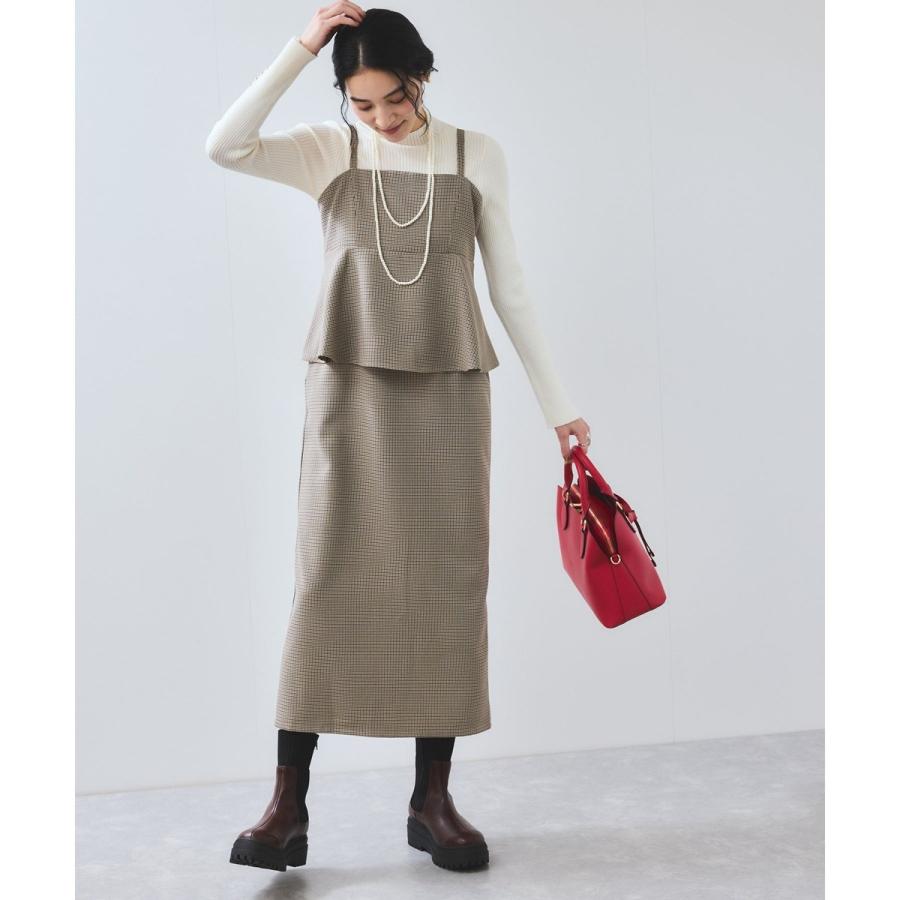 VIS（ビス） 【WEB限定】【美easy】ウーリッシュ ペプラム切替キャミ