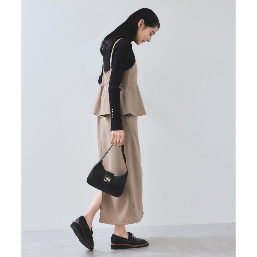 VIS（ビス） 【WEB限定】【美easy】ウーリッシュ ペプラム切替キャミ