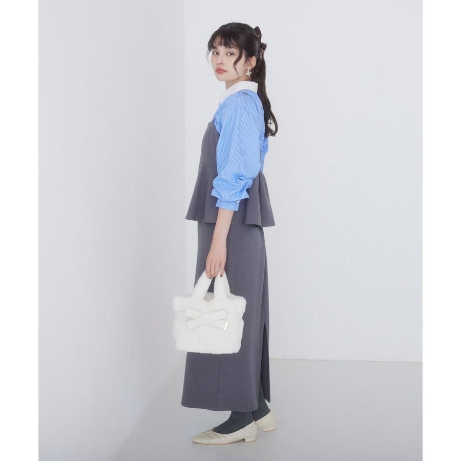 VIS（ビス） 【WEB限定】【美easy】ウーリッシュ ペプラム切替キャミ