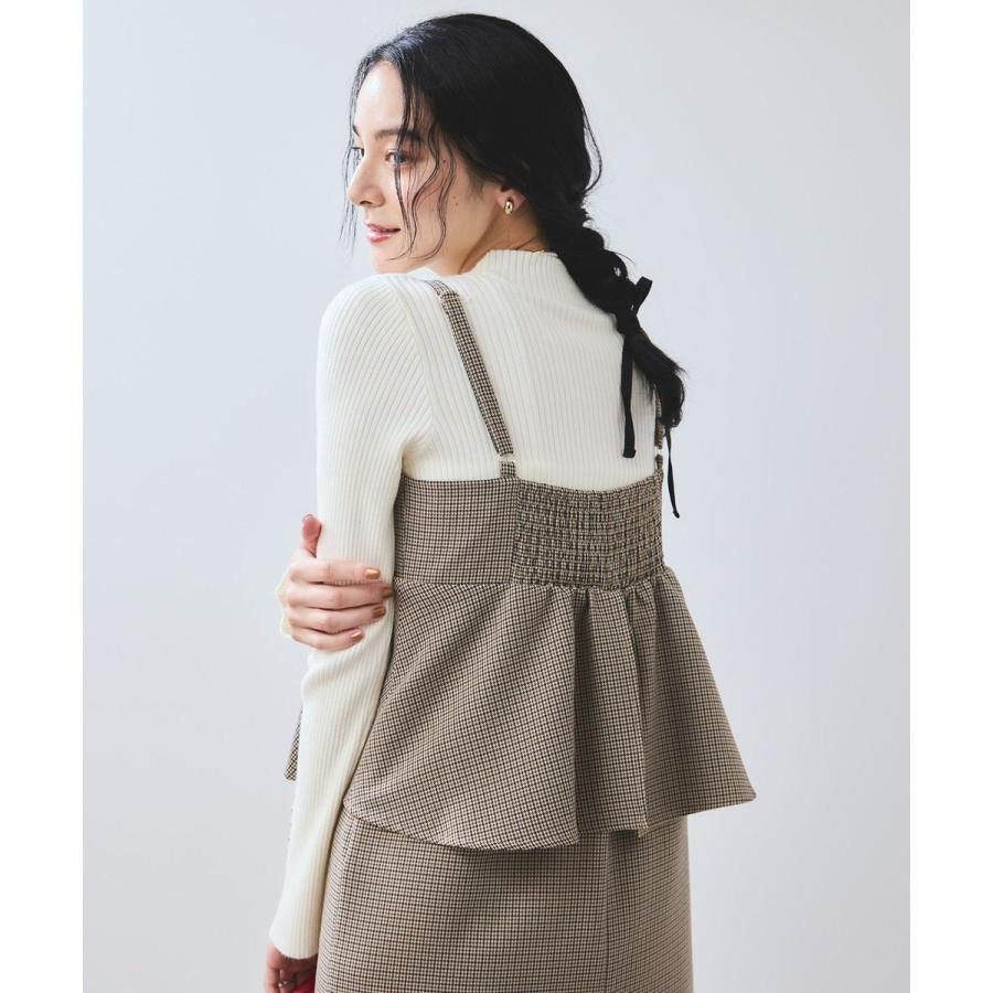 VIS（ビス） 【WEB限定】【美easy】ウーリッシュ ペプラム切替キャミ