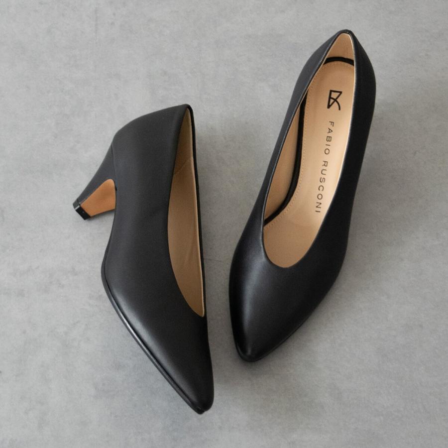 Fabio Rusconi◆5.6cmヒール◆コーンヒールポインテッドトウパンプス_3