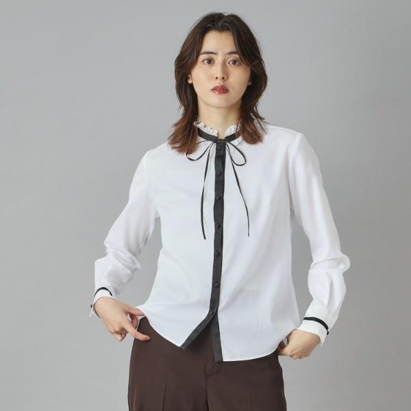 DRESSTERIOR（ドレステリア） 【洗えるコットン100％】フリルカラー