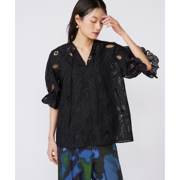 《大きいサイズ》レースブラウス《la veille by SUPERIOR CLOSET》