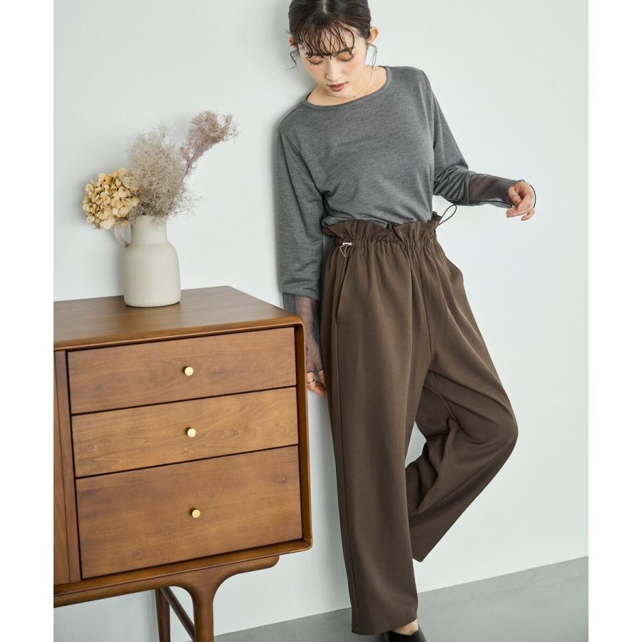 mil (ミル)】ウエストドロスト デザインパンツ ドロストパンツ