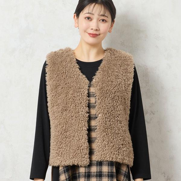 MISSEL（ミゼール） ふわふわフェイクファーベスト : マルイ(丸井