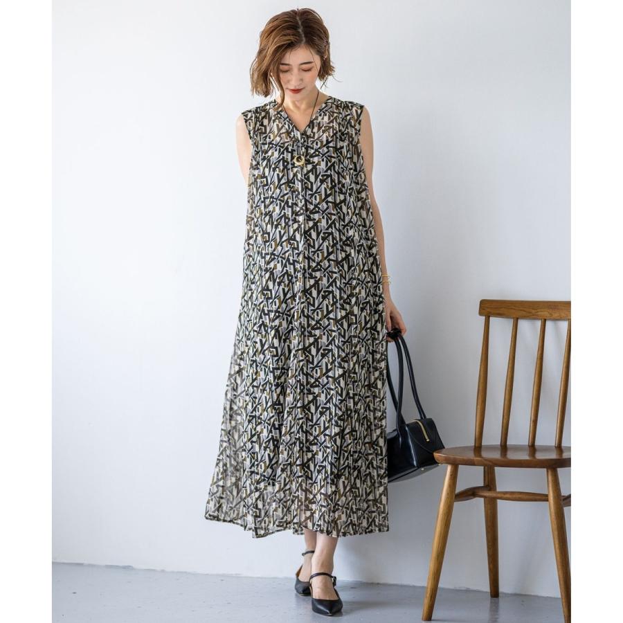 【新品タグ付】23区 Ratti アブストラクトプリント ワンピース 23区（ニジュウサンク） 【洗える】Ratti アブストラクトプリント