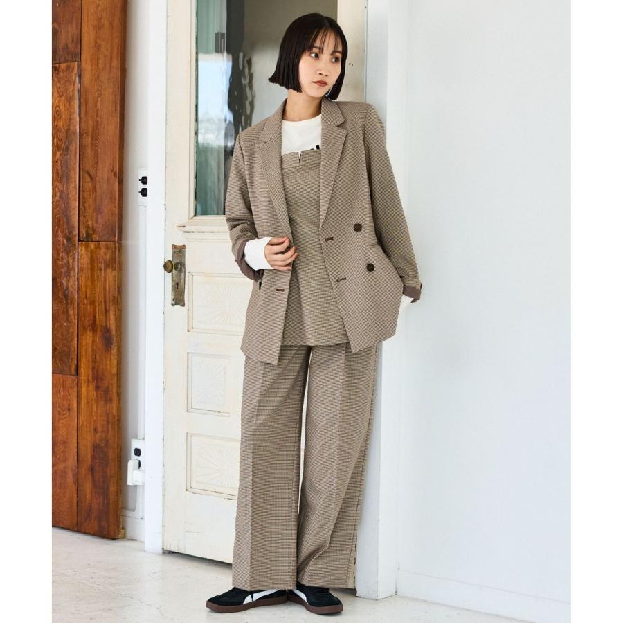 VIS（ビス） 【美easy】ウーリッシュダブルブレストテーラード