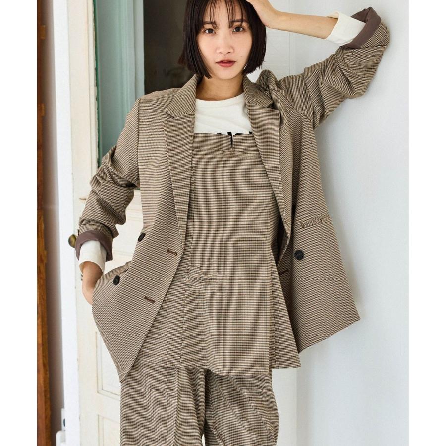 VIS（ビス） 【美easy】ウーリッシュダブルブレストテーラード