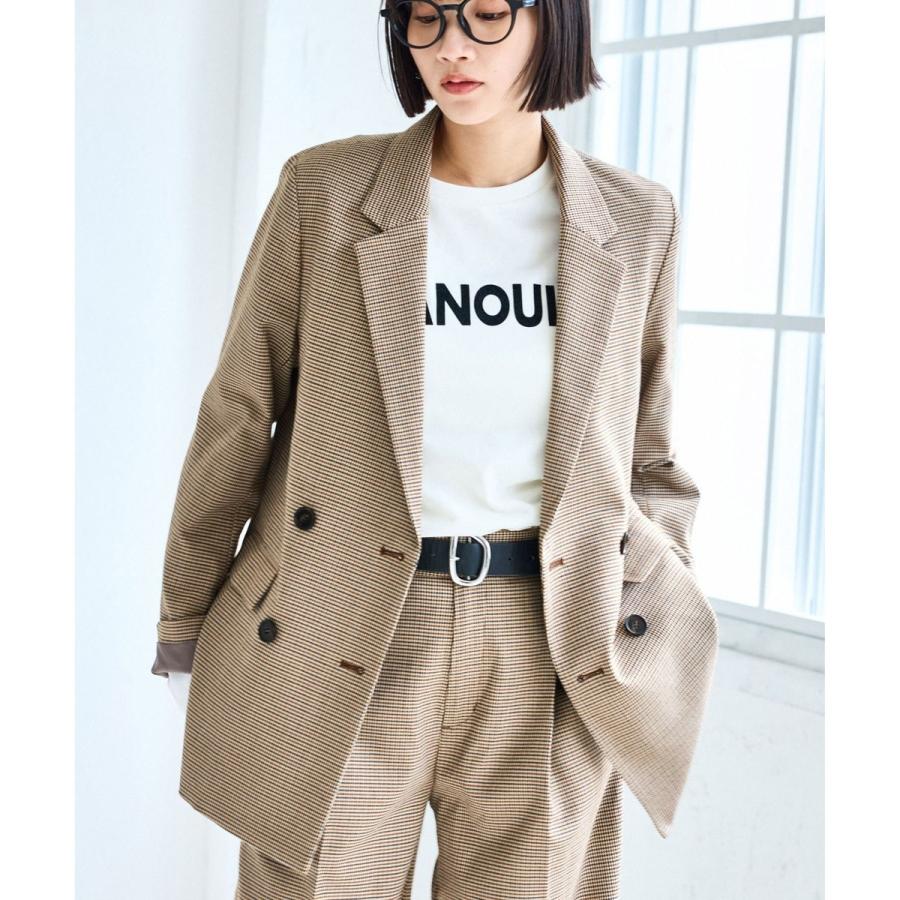 VIS 【美easy】ウーリッシュダブルブレストテーラードジャケット VIS｜【美easy】ウーリッシュダブルブレストテーラードジャケット