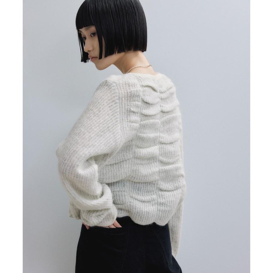 美品！！ADAM ET ROPE ダブルモヘアシャーリングカーディガン WEB限定】ダブルモヘアシャーリングカーディガン（カーディガン