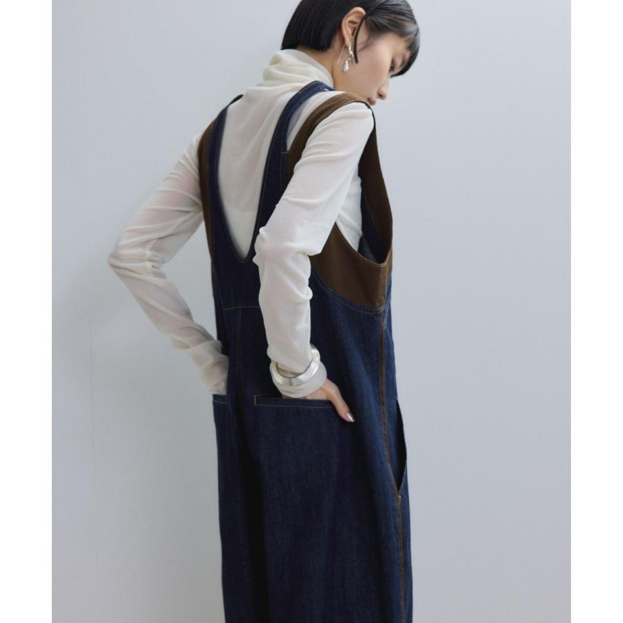 ADAM ET ROPE'（アダムエロペ） 【WEB限定】バイカラーサロペット