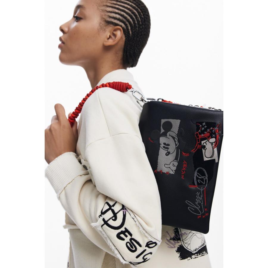【おみっきー】2台 Desigual（デシグアル） ミッキー チャーム付き2WAYハンドバッグ