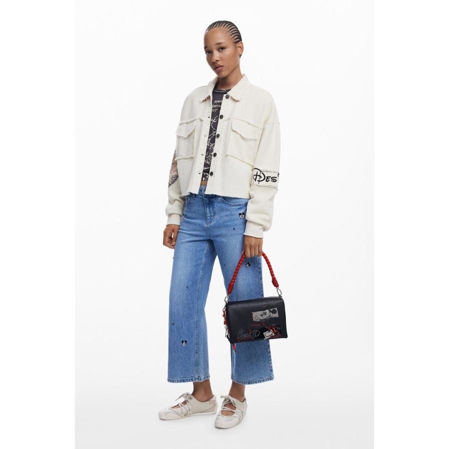 【おみっきー】2台 Desigual（デシグアル） ミッキー チャーム付き2WAYハンドバッグ