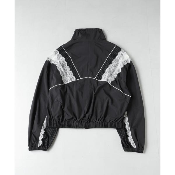 レース×ストライプ切替ナイロンブルゾン : マルイ(丸井)Yahoo!店