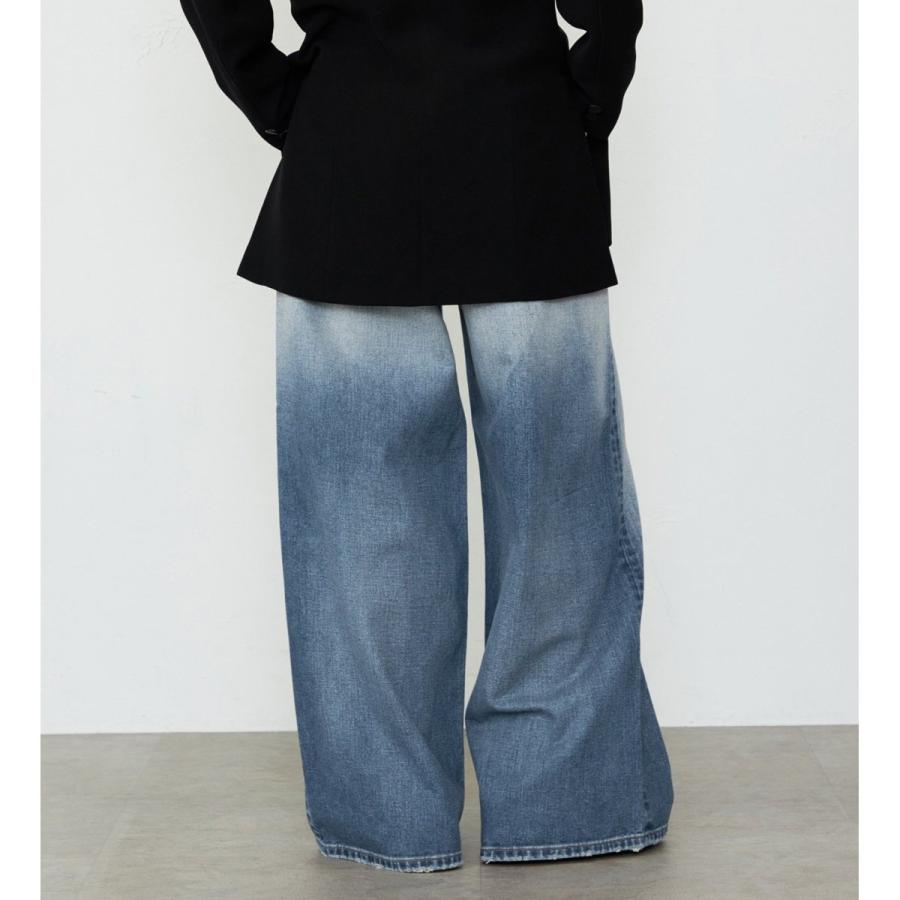 Lee（リー） ワイドデニムパンツ 上質コットン100％ : マルイ(丸井