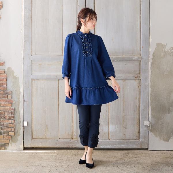 Rose Tiara（ローズティアラ） 【伸縮性◎】ライトオンスデニム