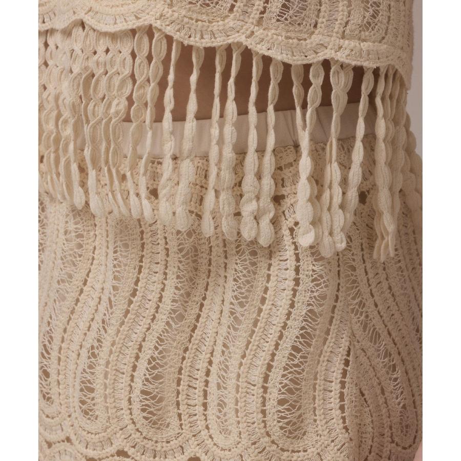 GRACE CONTINENTAL（グレースコンチネンタル） クロシェレースキャミ