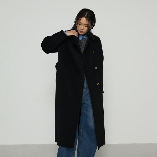 〔 TALLサイズ 〕 アンゴラウール ロングトレンチコートの画像