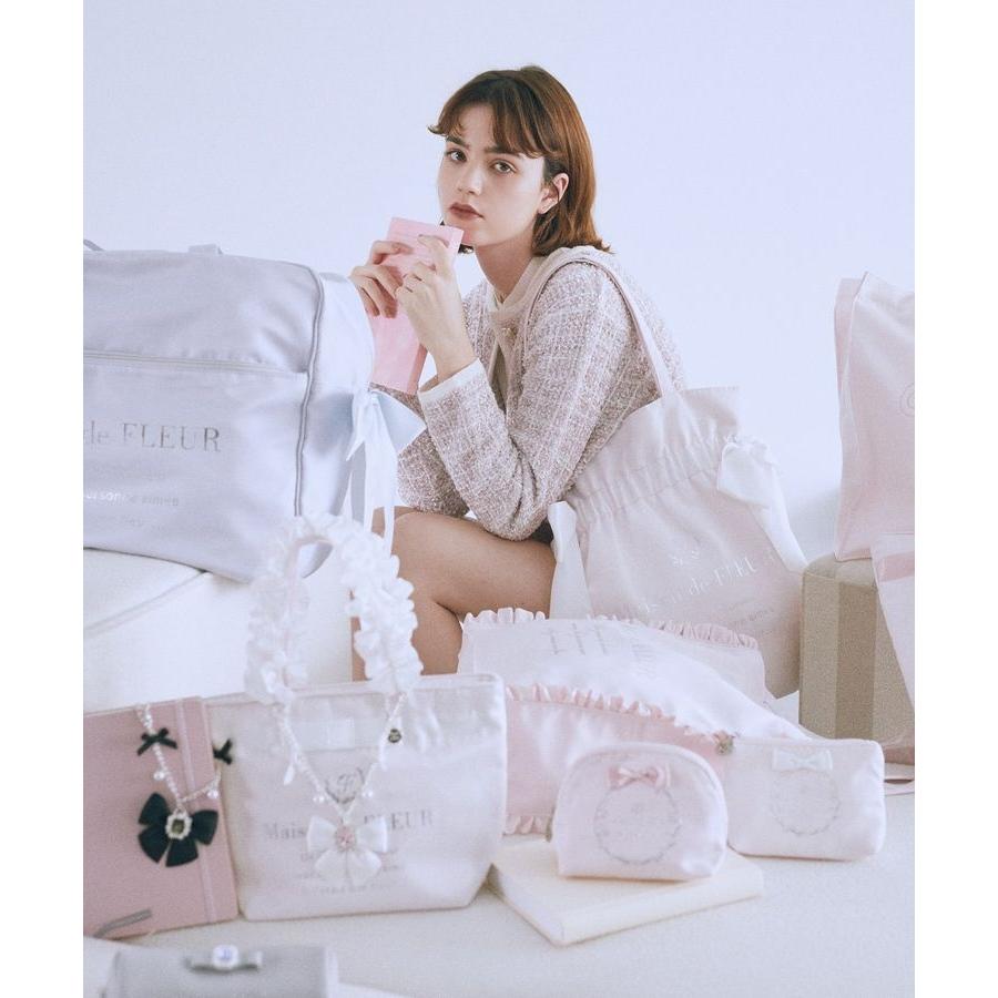 フリルハンドルトート メゾンド フルール ロゴ Amazon Maison de FLEUR 