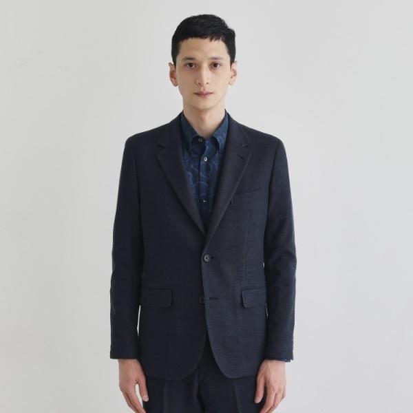 美品【TAKEO KIKUCHI】紺色ストレッチメッシュ サマージャケットXL TAKEO KIKUCHI（タケオキクチ） 【Sサイズ〜】ラッセルメッシュ