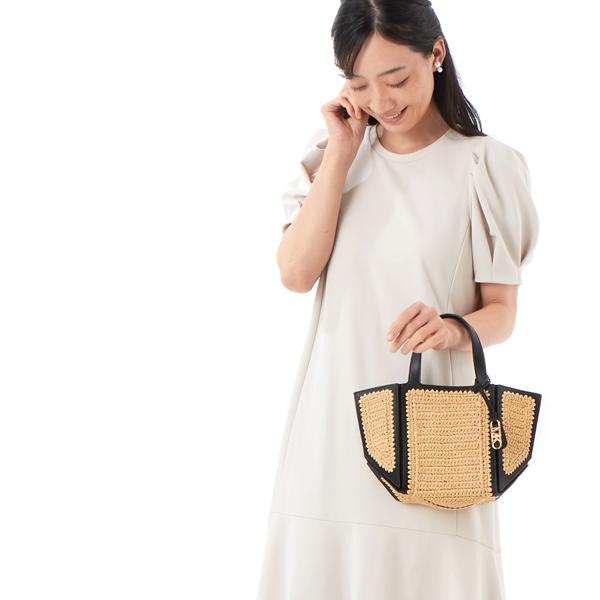 MICHAEL KORS（マイケルコース） JORDI ハンドクロシェ ＆ レザー