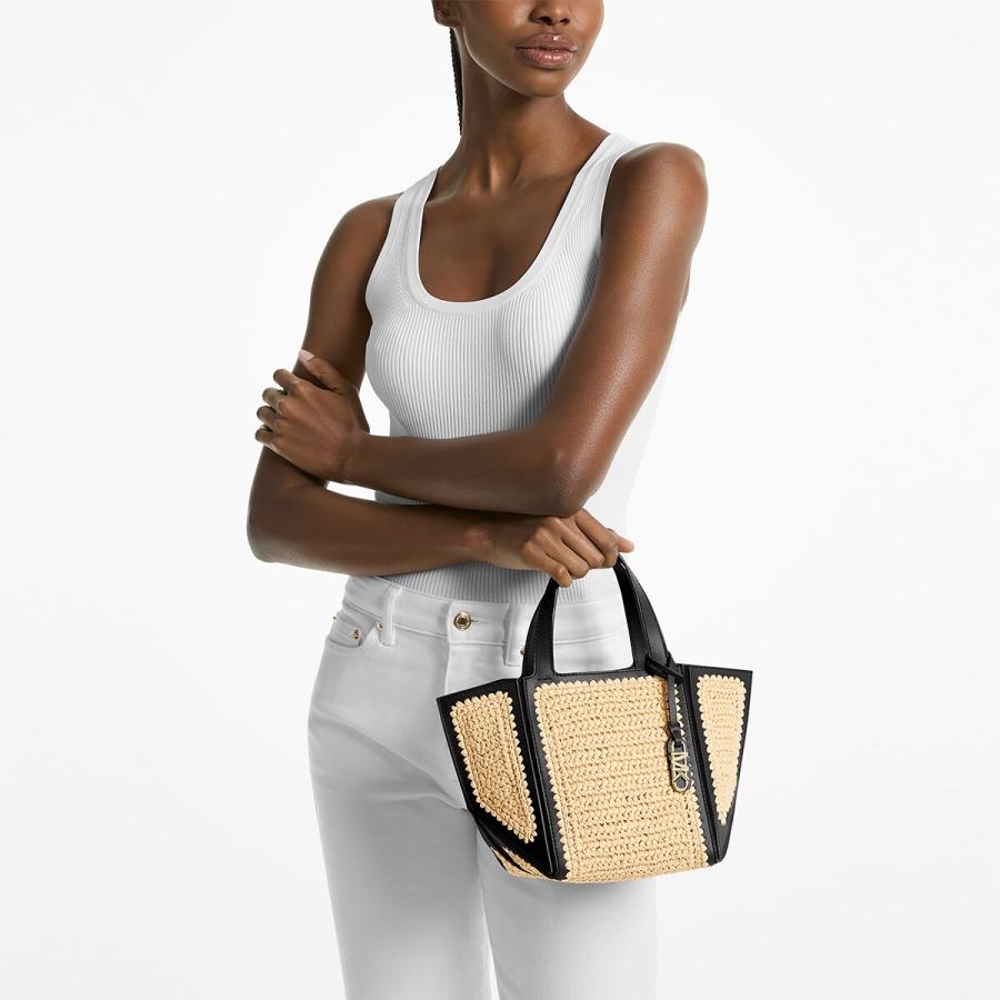 MICHAEL KORS（マイケルコース） JORDI ハンドクロシェ ＆ レザー