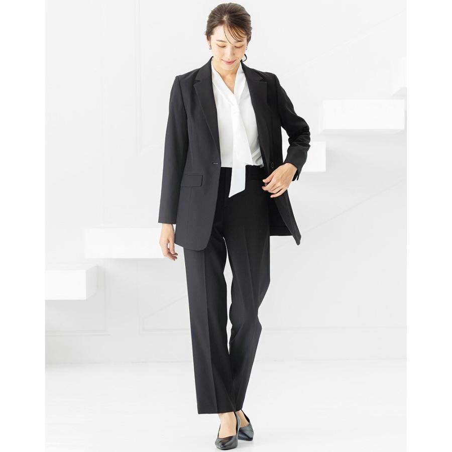 洗える / UVカット / ストレッチ】 ロング丈ジャケット スーツ 5号〜23