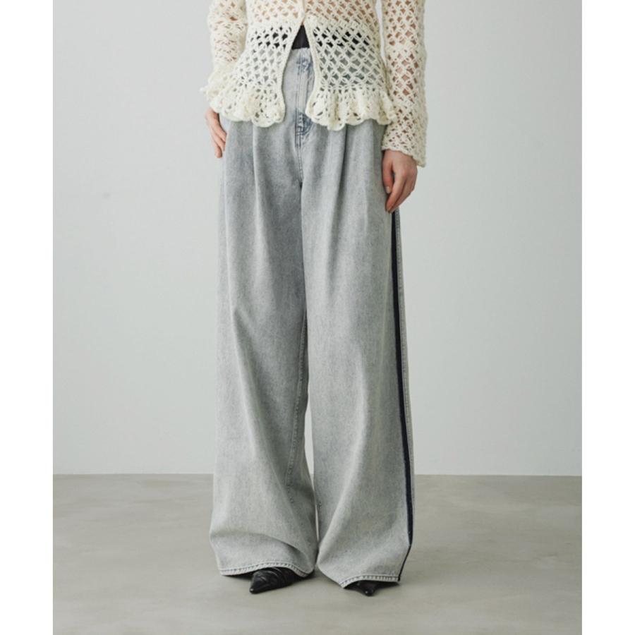 ADAM ET ROPE' EMOELLE ドレスデニムパンツ ADAM ET ROPE'｜【EMOELLE】・【サステナブル】ドレスデニムパンツ