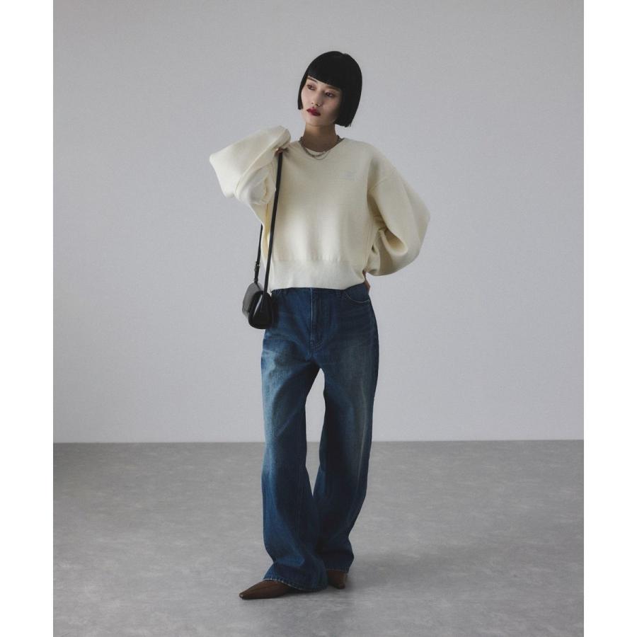 ADAM ET ROPE'（アダムエロペ） 【サステナブル】ロゴパッチスウェット