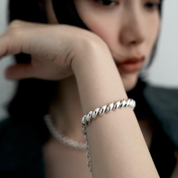 シルバー デザインチェーン サンマルコブレスレット : マルイ(丸井