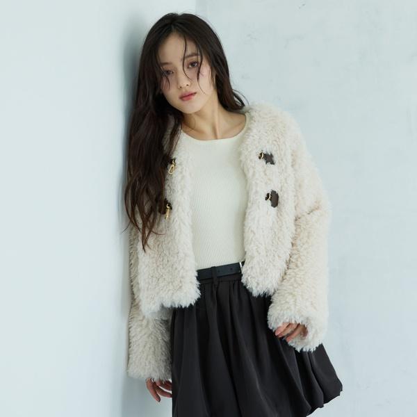 archives（アルシーヴ） フロントビットプードルファーコート : マルイ