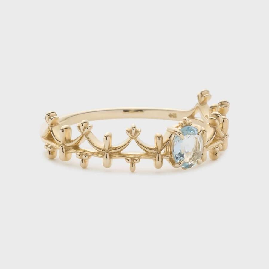 ローズマリーページ ノジェス　 K5 アクアマリン　クラウンリング　11号 NOJESS（ノジェス） 【Pocket Ring】K5アクアマリンリング : マルイ