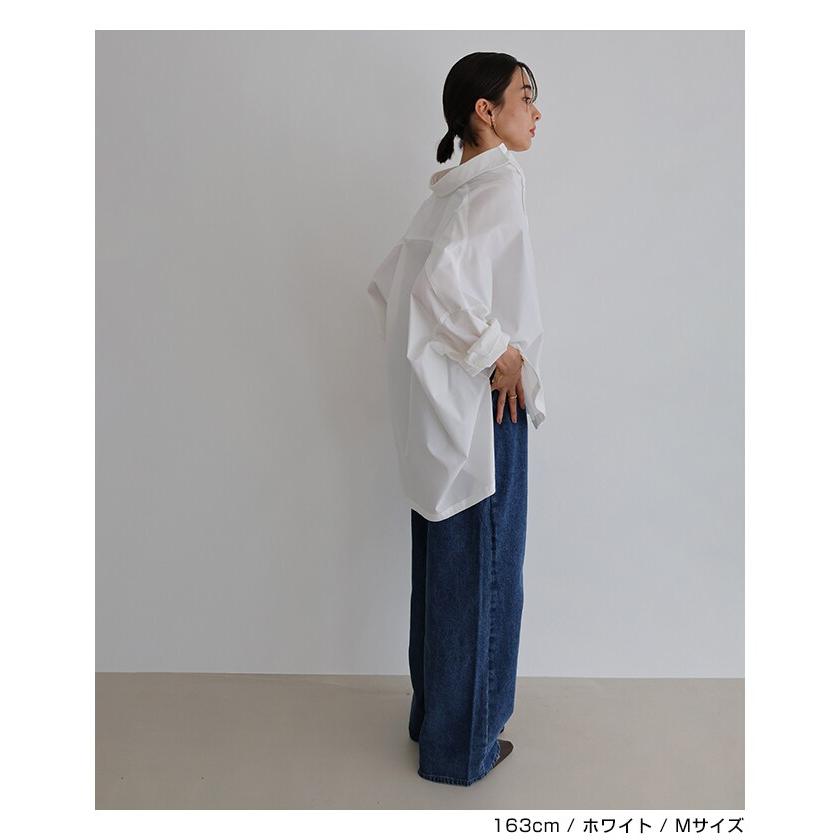 イージーケア ポンチョ シャツ ブラウス evernavy エバーネイビー