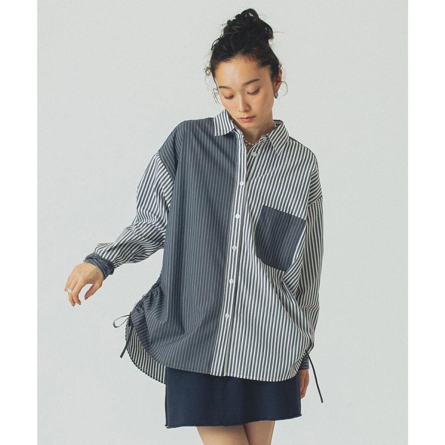 ROSE BUD（ローズバッド） STRIPE DRAWSTRING SHIRTS : マルイ(丸井