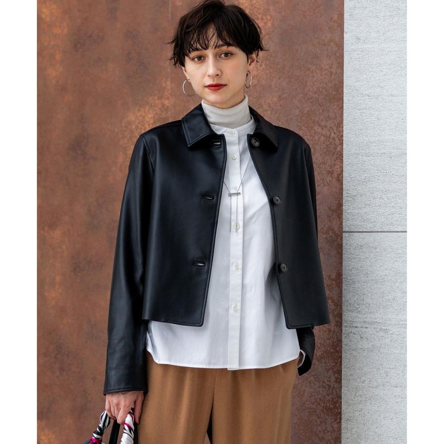 23区（ニジュウサンク） ラムレザー ステンカラー ジャケット : マルイ