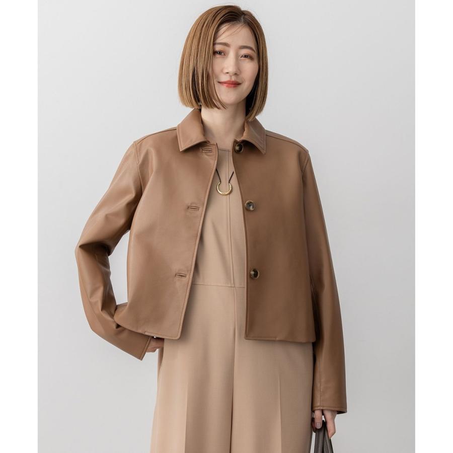 ☆希少☆美品☆Y's ワイズ　トレンチコート　ラムレザーラペル切替　カーキ ラム革 トレンチコート メンズ ブラック/ブラウン/キャメル M/L/LL/3L
