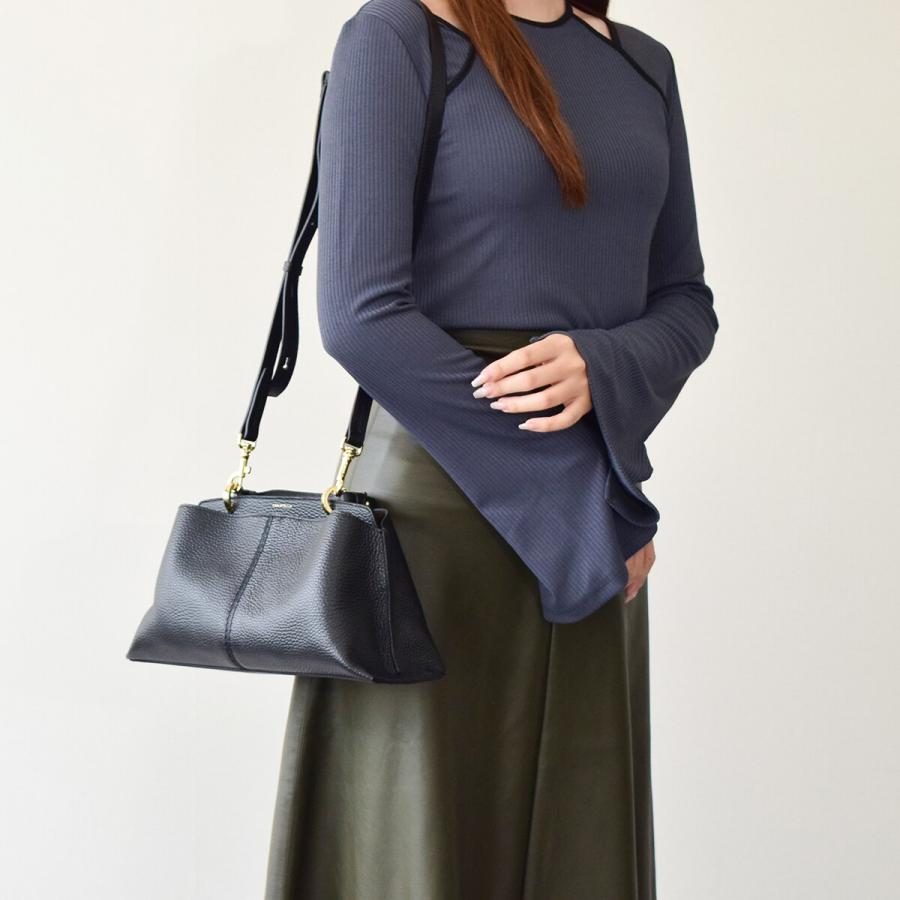 美品】LORISTELLA ハンドバッグ センターシーム 2way ブラック 