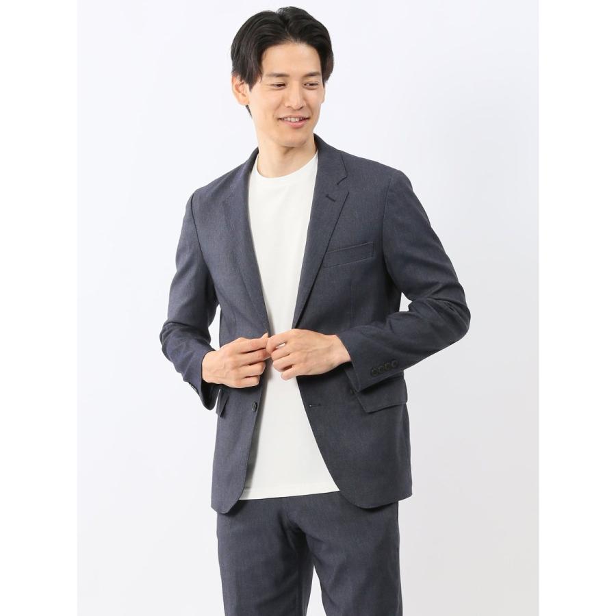 m．f．エディトリアル（m．f．editorial）/【ストレッチ ウォッシャブル】m．f．エディトリアル 2釦ジャケット デニム調(セットアップ… m.f.editorial（エムエフエディトリアル） 【ストレッチ