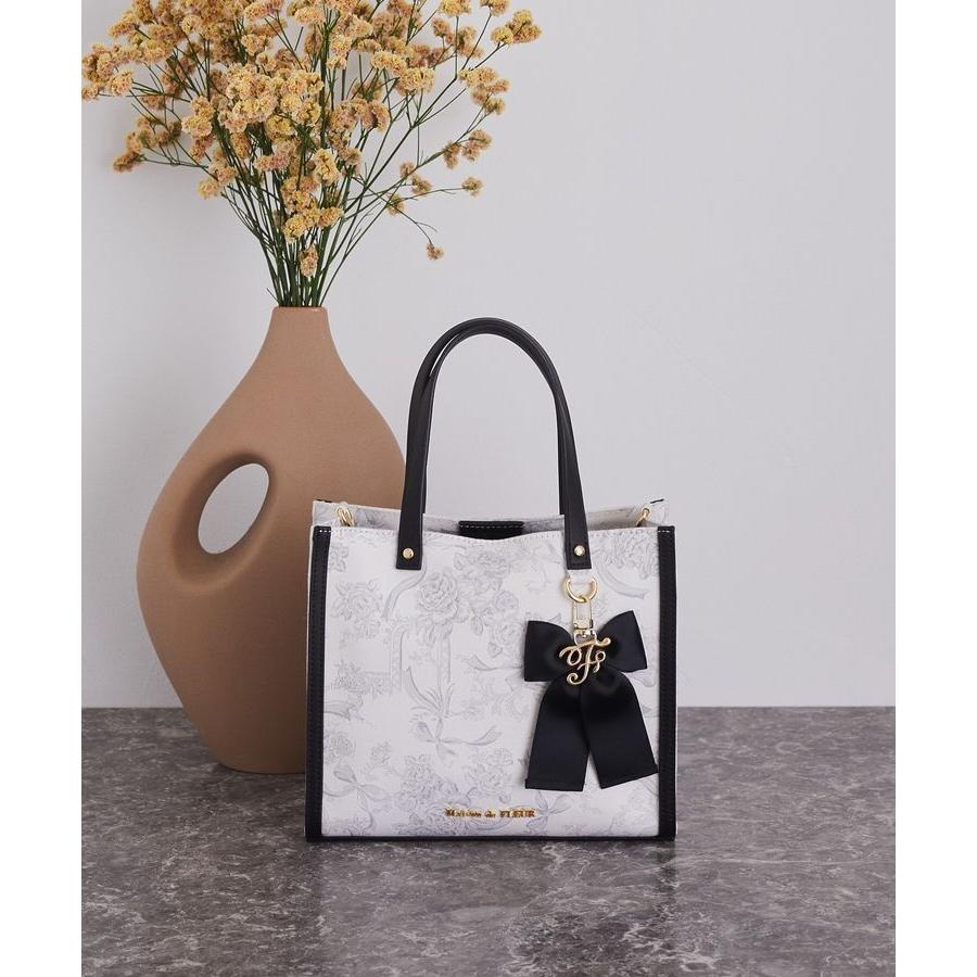 はなまるおばけ スクエアフリルトート Maison de FLEUR メゾン ド