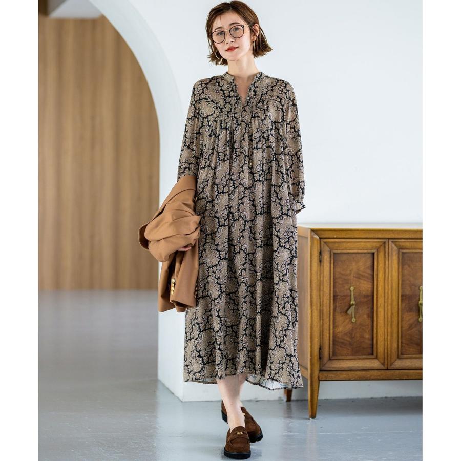23区　【洗える】Ratti ペイズリープリント ワンピース 洗える】Rattiペイズリープリント ティアード ワンピース / 23区