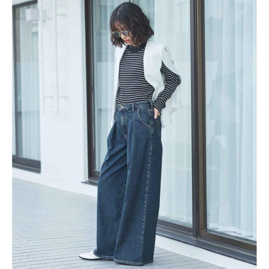 EDWIN（エドウィン） essentials タックワイドデニムパンツ : マルイ