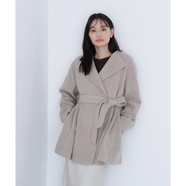 【新品タグ付き】ナチュラルビューティーベーシック ベルテッドミディコート NATURAL BEAUTY BASIC（ナチュラルビューティーベーシック
