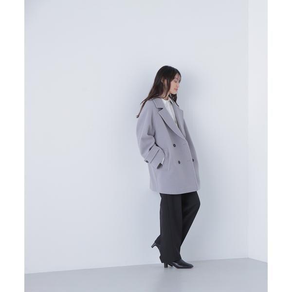 【NATURAL BEAUTY BASIC】ダブルブレストフォルムミドルコート ダブルブレストフォルムミドルコート 24AW｜ナチュラルビューティー
