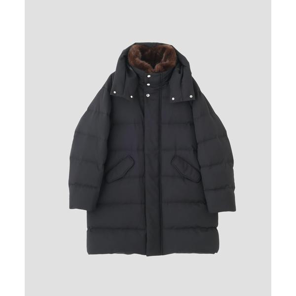✴︎専用✴︎ ポンヌフ 新品　ファー付き ロングダウンコート 濃紺　ドレスダウン 西川ダウン(R)」フェイクファーカラーサージロングダウン : マルイ