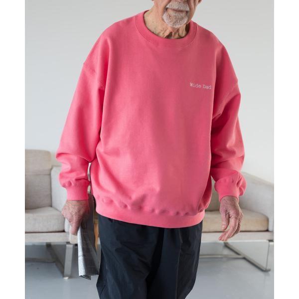 SUPER WIDE SWEAT CREW-NECK Stripes For Creative Super Big Sweat