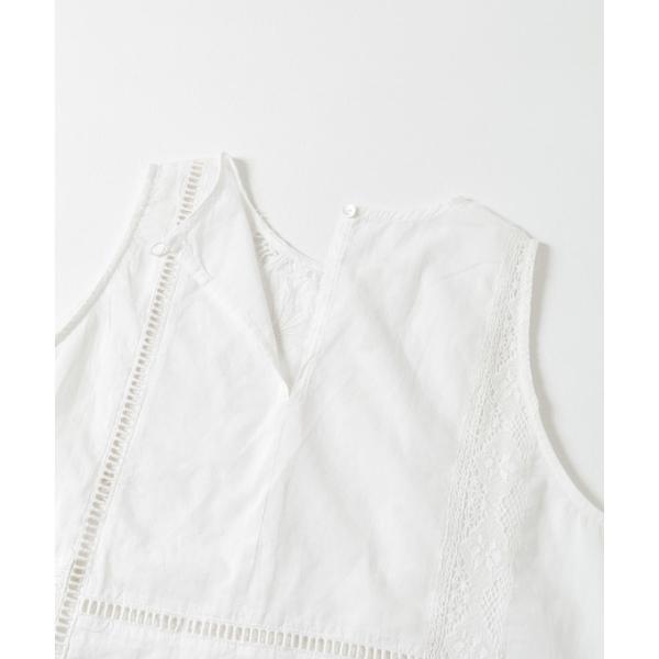 リネンコットンVネックニットベスト コットンリネンハイゲージニット