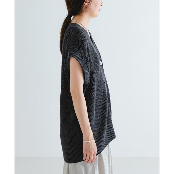 アーバンリサーチ（URBAN RESEARCH）/ペーパーヤーンチュニックニットベスト URBAN RESEARCH（アーバンリサーチ） ペーパーヤーンチュニックニット