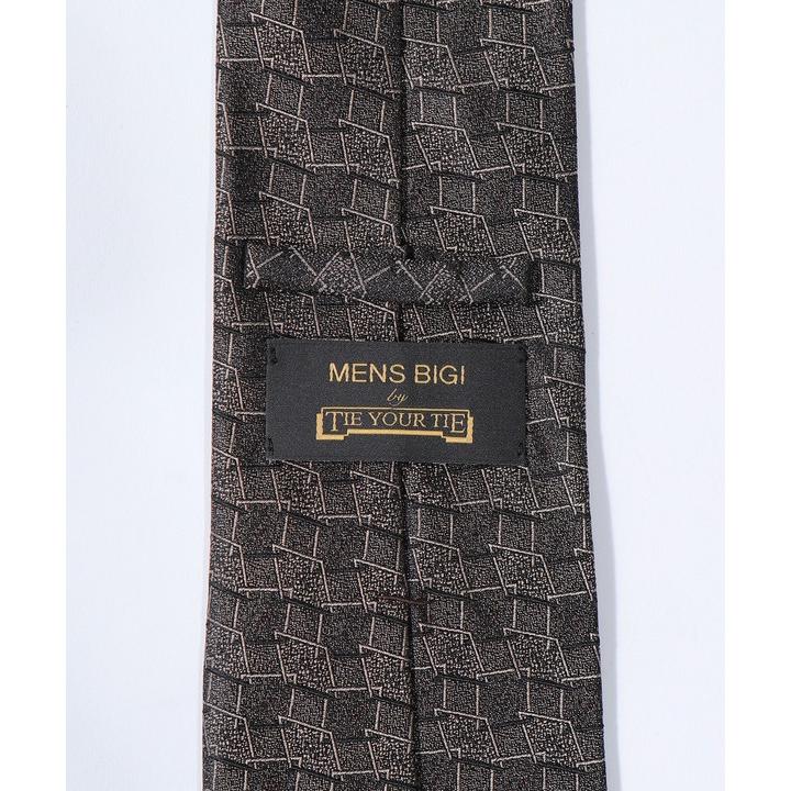TIE YOUR TIE/タイユアタイ】モダンジオメトリック柄ネクタイ